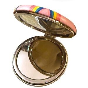 Double Sided Compact Mirror Strike A Pose Compact Makeup Bag Beauty Glam Mirror